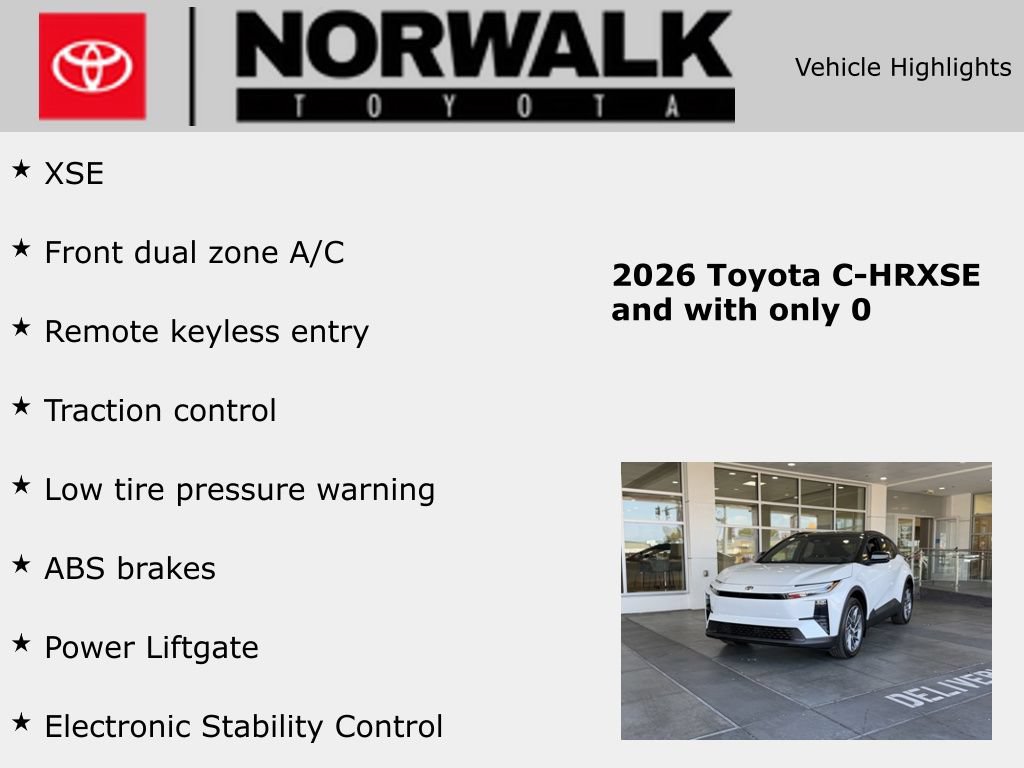 New 2026 Toyota C-HR AWD/4WD image 10