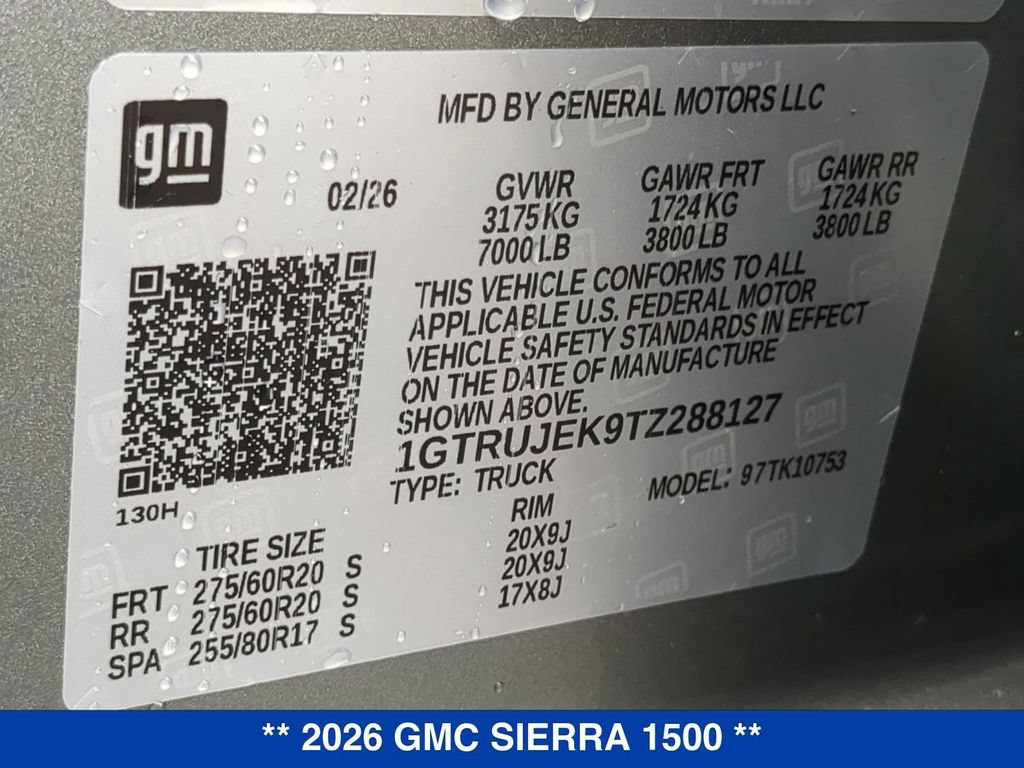 New 2026 GMC Sierra 1500 Elevation AWD/4WD image 43