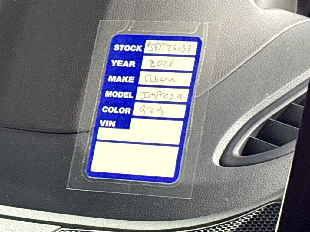 New 2026 Subaru Impreza 2.0i Sport image 25