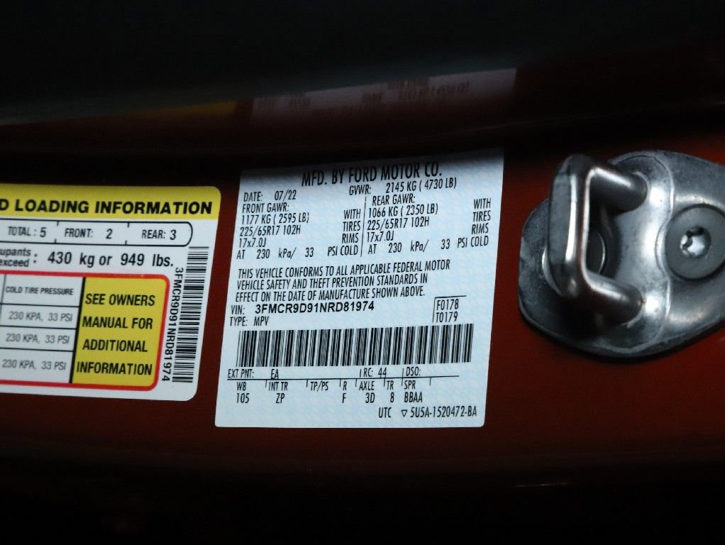 Used 2022 Ford Bronco Sport Badlands w/ Premium Package AWD/4WD image 24
