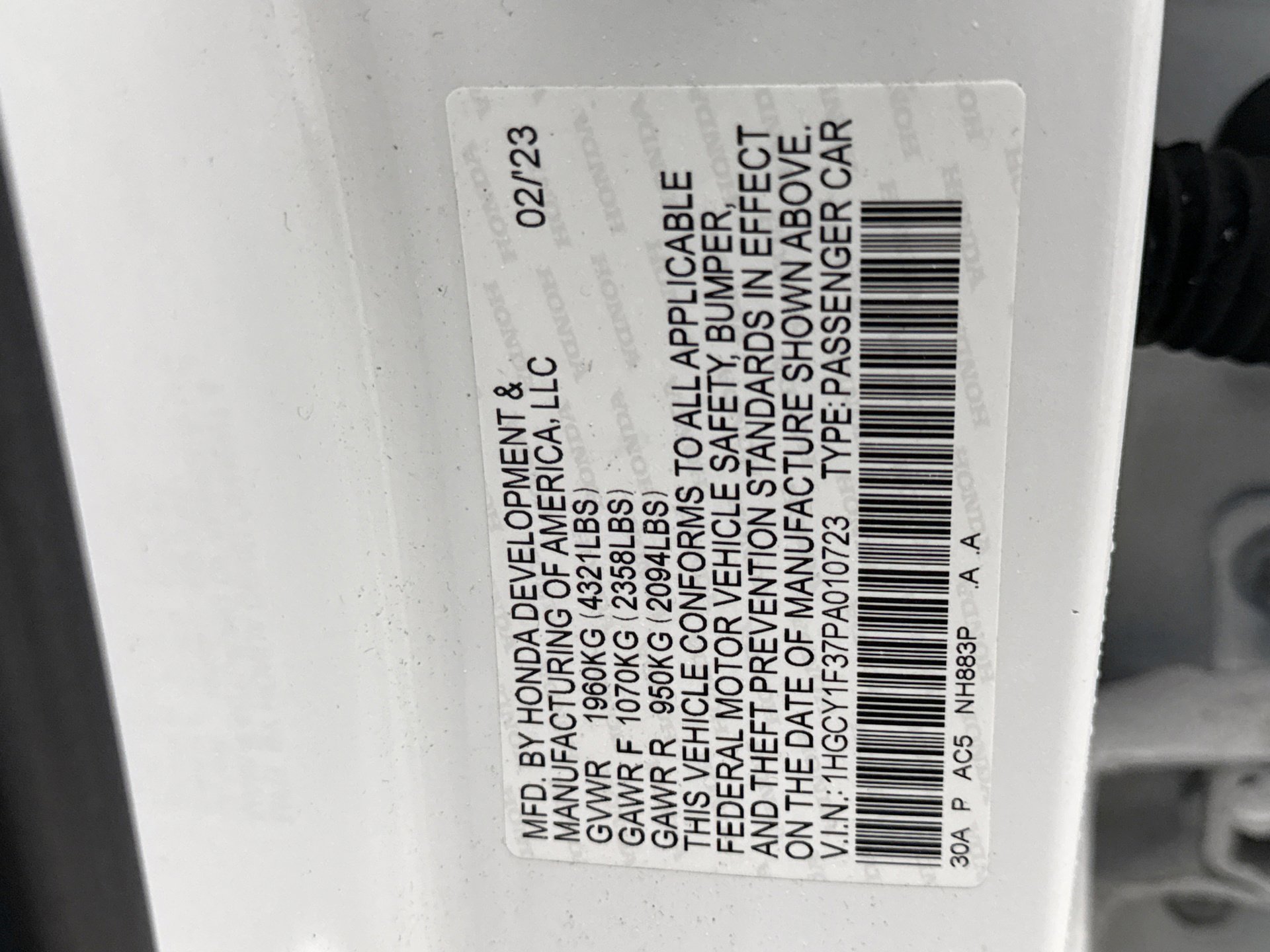 Used 2023 Honda Accord EX image 23