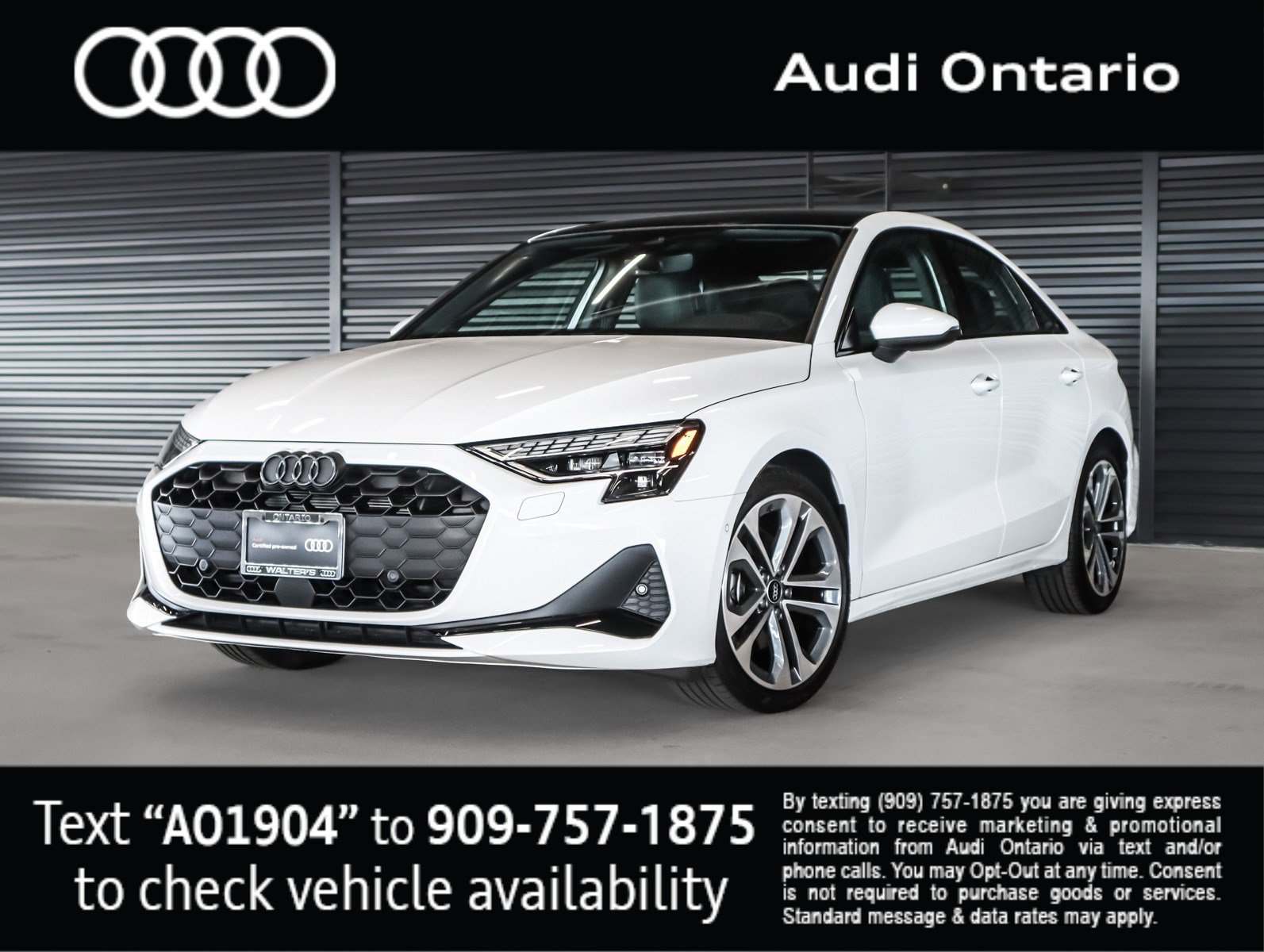 Certified 2025 Audi A3 2.0T Premium w/ Black Optic Package image 1