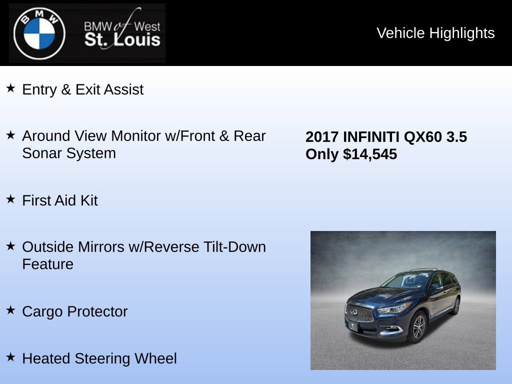 Used 2017 INFINITI QX60 Luxe w/ Premium Plus Package AWD/4WD image 16