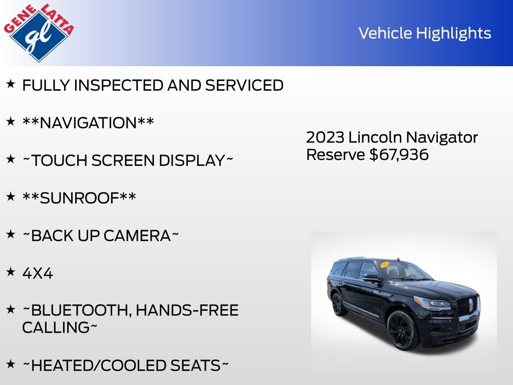 Used 2023 Lincoln Navigator Reserve AWD/4WD image 35
