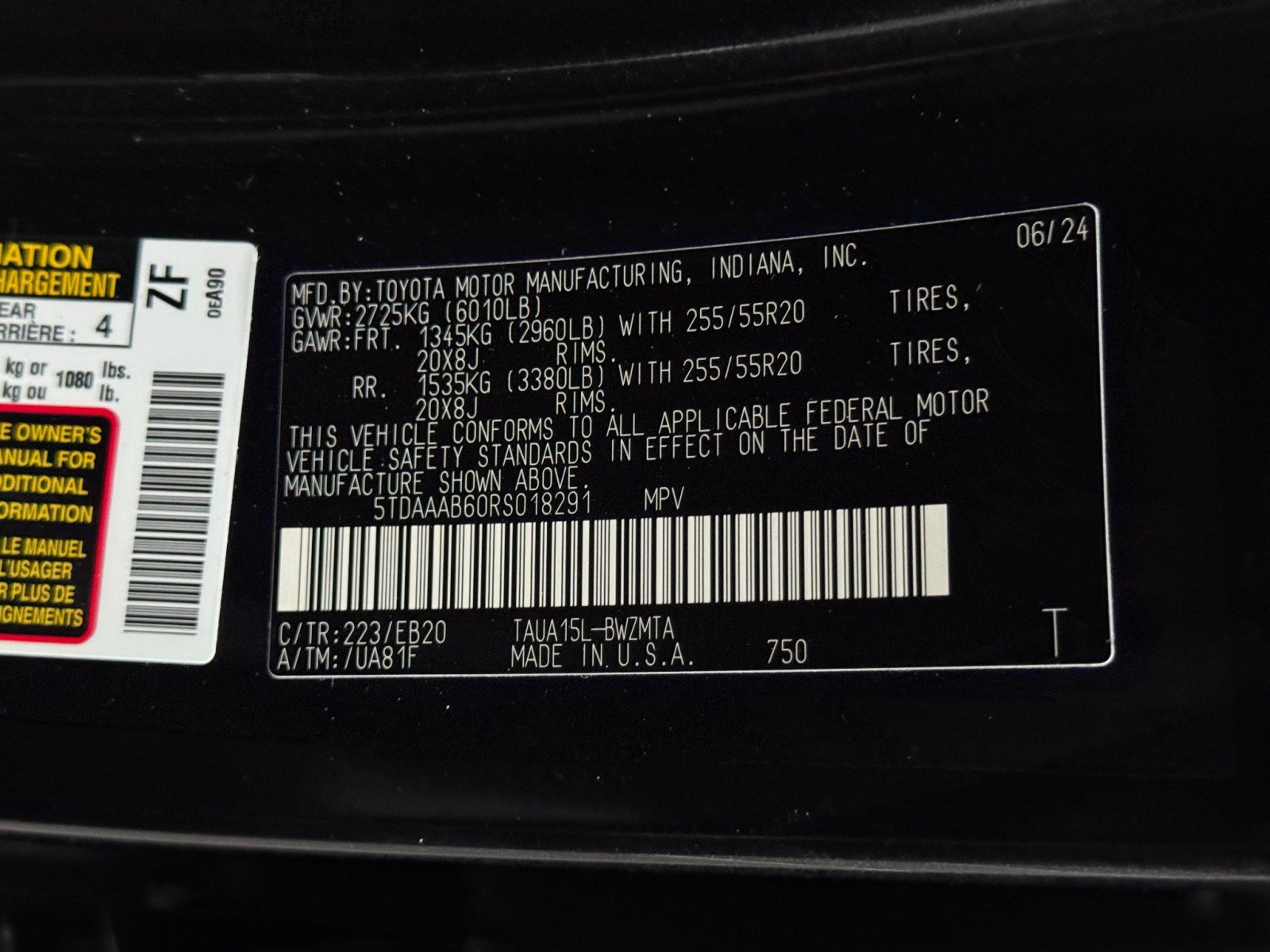 Used 2024 Lexus TX 350 AWD w/ Captains Chair Package image 49