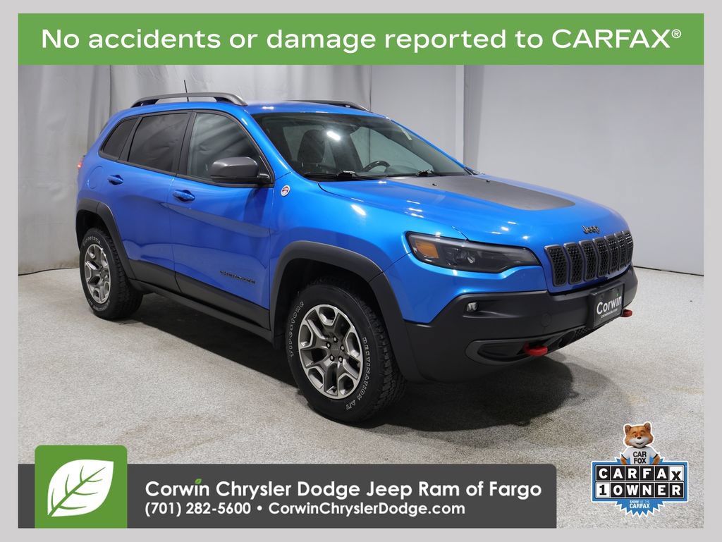 Used 2021 Jeep Cherokee Trailhawk AWD/4WD image 1