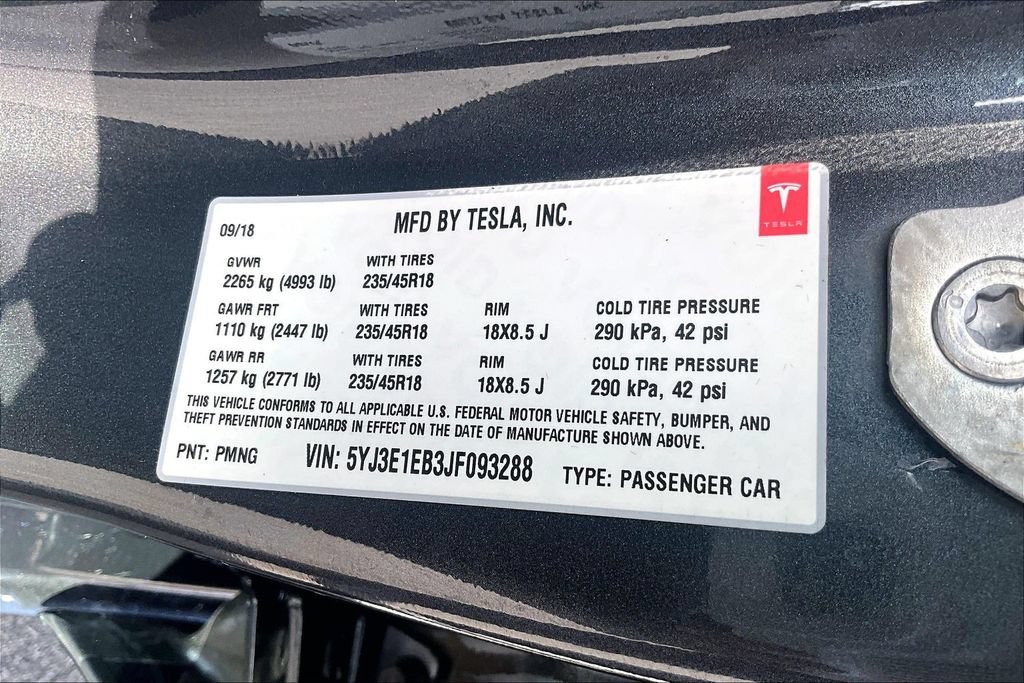 Used 2018 Tesla Model 3 Performance AWD/4WD image 32