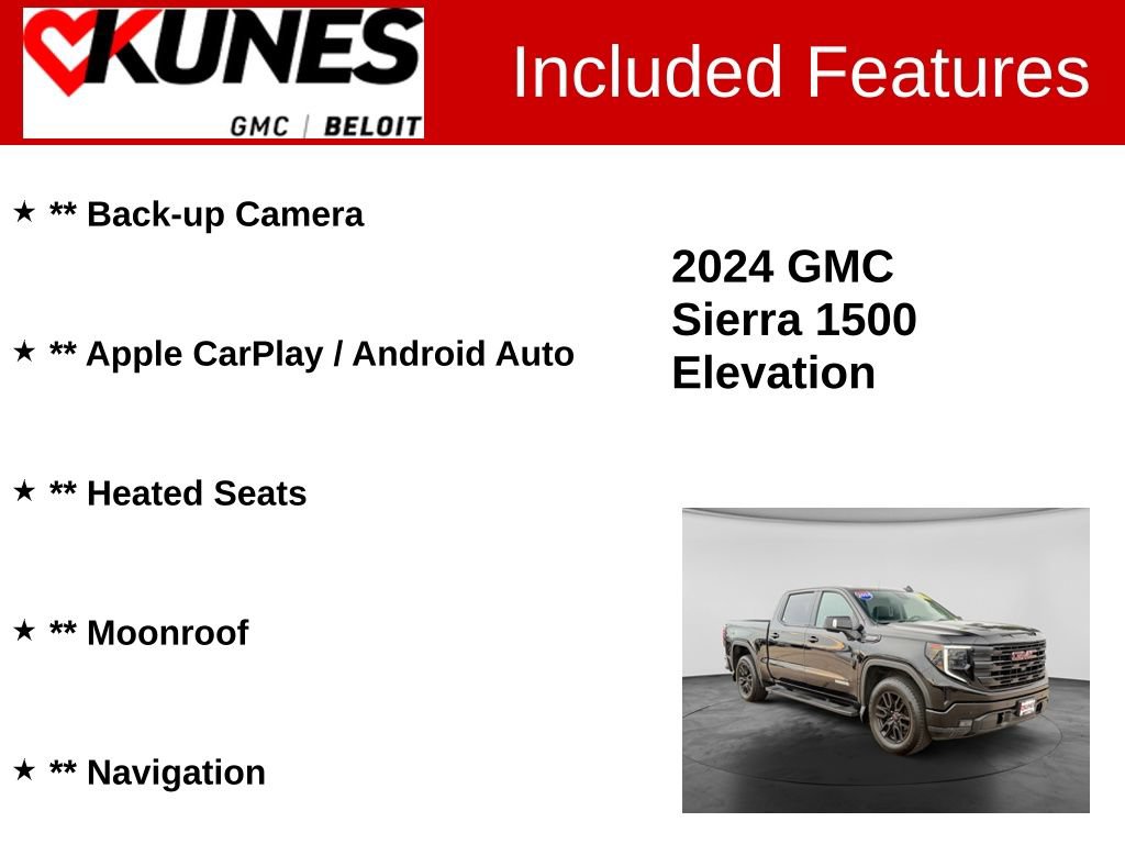 Used 2024 GMC Sierra 1500 Elevation w/ Elevation Premium Package AWD/4WD image 2
