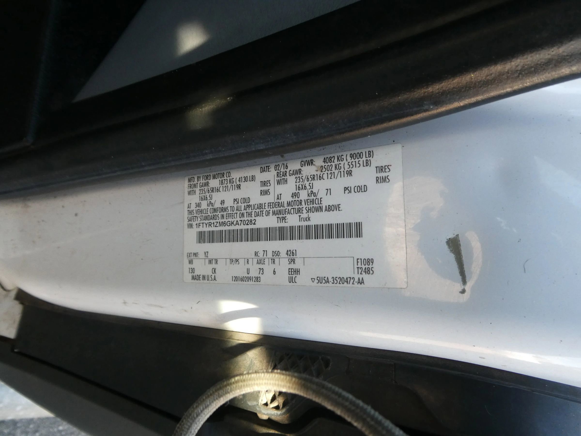 Used 2016 Ford Transit 250 130 Low Roof w/ Exterior Upgrade Package image 10