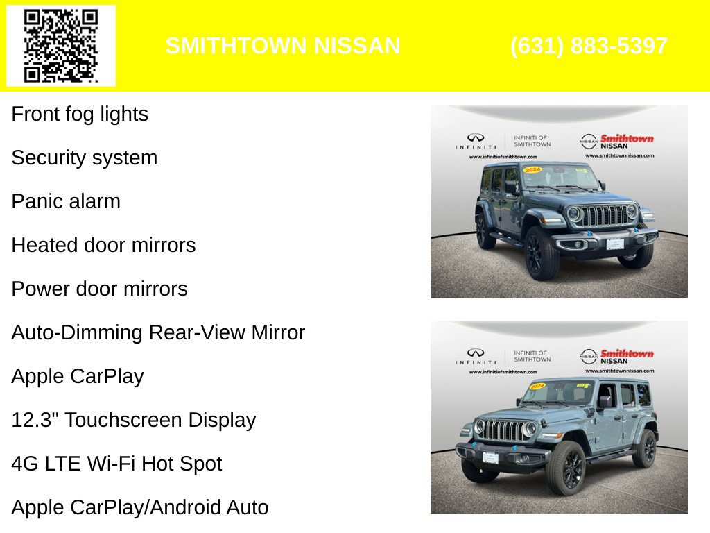 Used 2024 Jeep Wrangler Unlimited Sahara w/ Technology Group AWD/4WD image 8