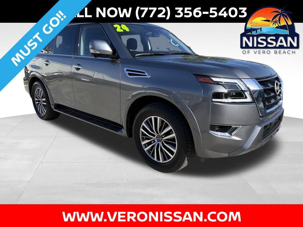 Certified 2024 Nissan Armada SL w/ Captain's Chairs Package RWD image 1