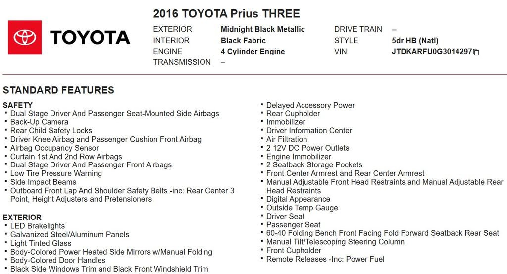Used 2016 Toyota Prius Three image 17