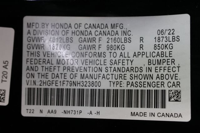 Used 2022 Honda Civic EX image 30