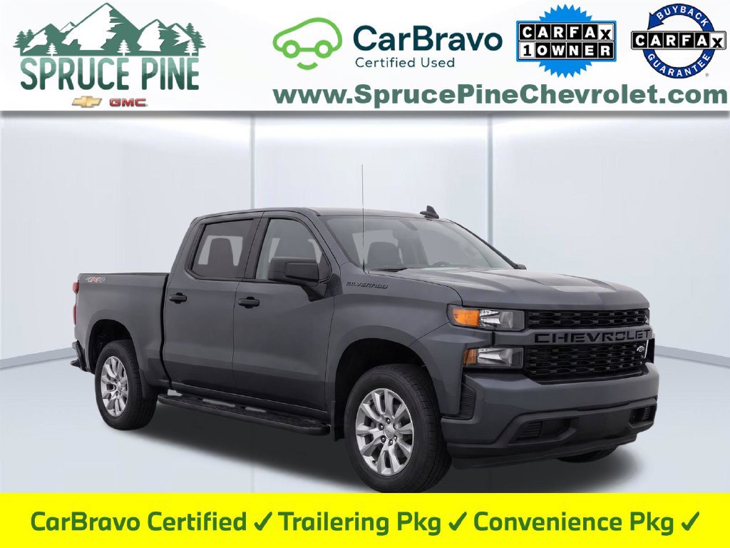 Certified 2021 Chevrolet Silverado 1500 Custom w/ LPO, Dark Essentials Package