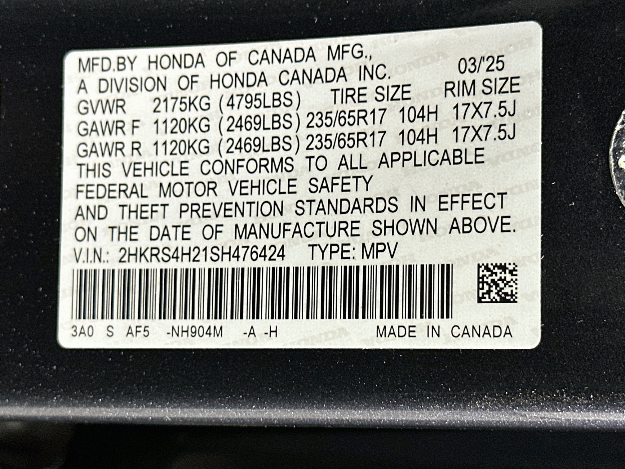 Used 2025 Honda CR-V LX image 12