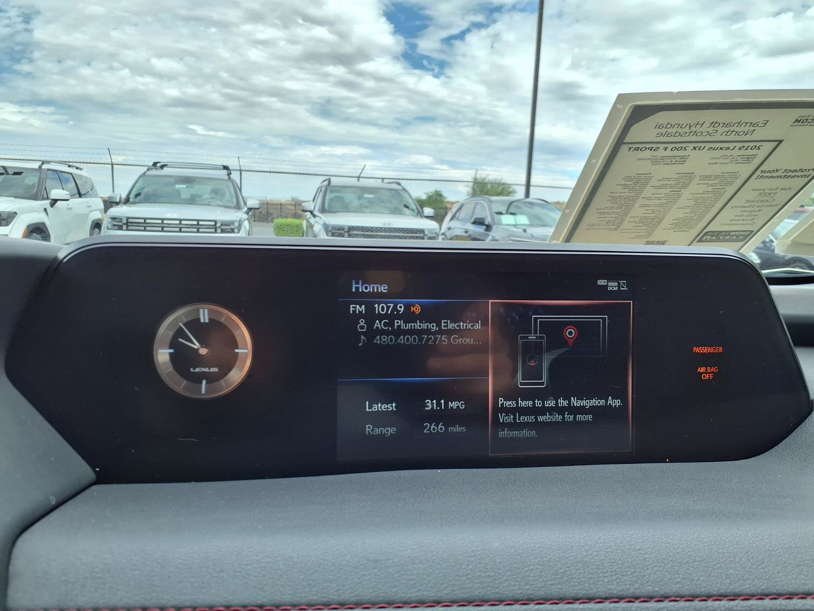Used 2019 Lexus UX 200 F Sport w/ F Sport Premium Package FWD image 23