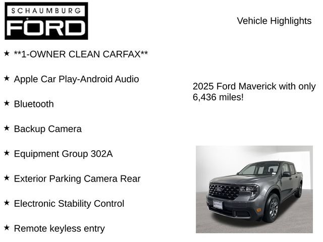 Certified 2025 Ford Maverick XLT w/ Equipment Group 302A AWD/4WD image 7