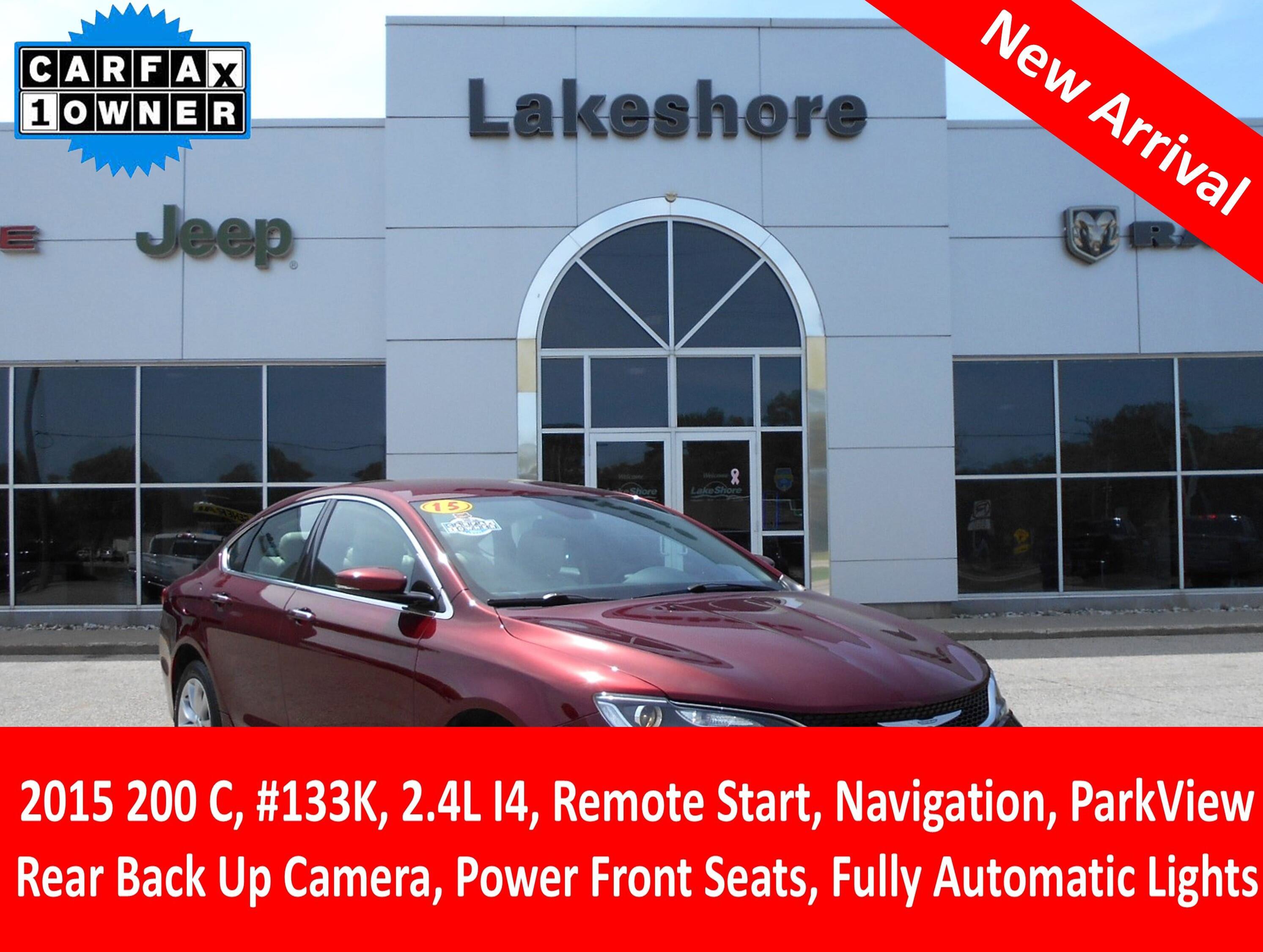 Used 2015 Chrysler 200 C w/ Navigation & Sound Group I