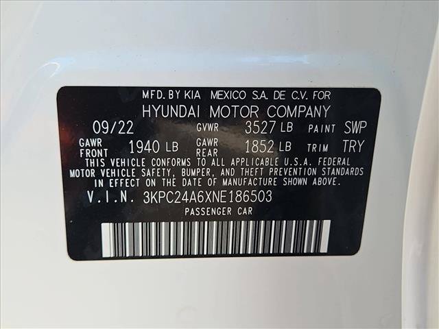 Used 2022 Hyundai Accent SE FWD image 23