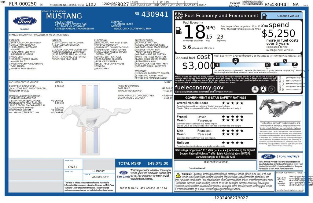 Used 2024 Ford Mustang GT RWD image 37
