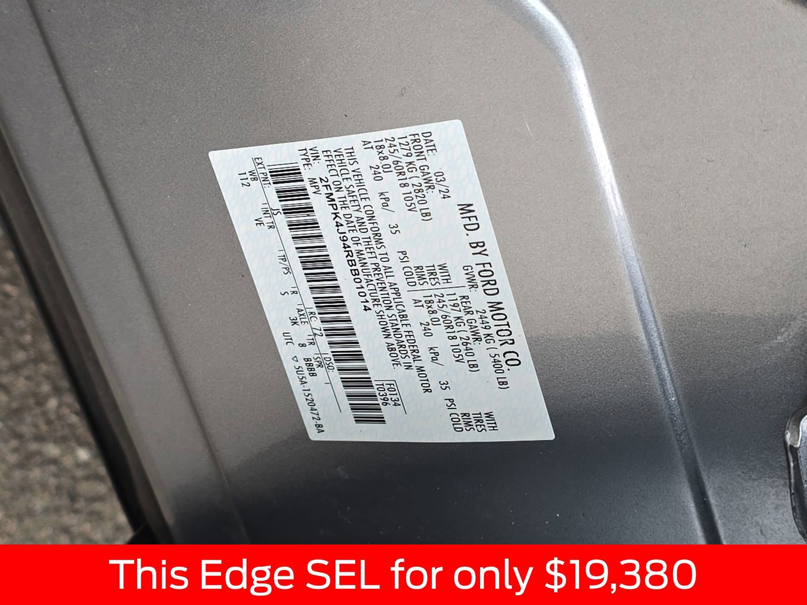 Used 2024 Ford Edge SEL image 39