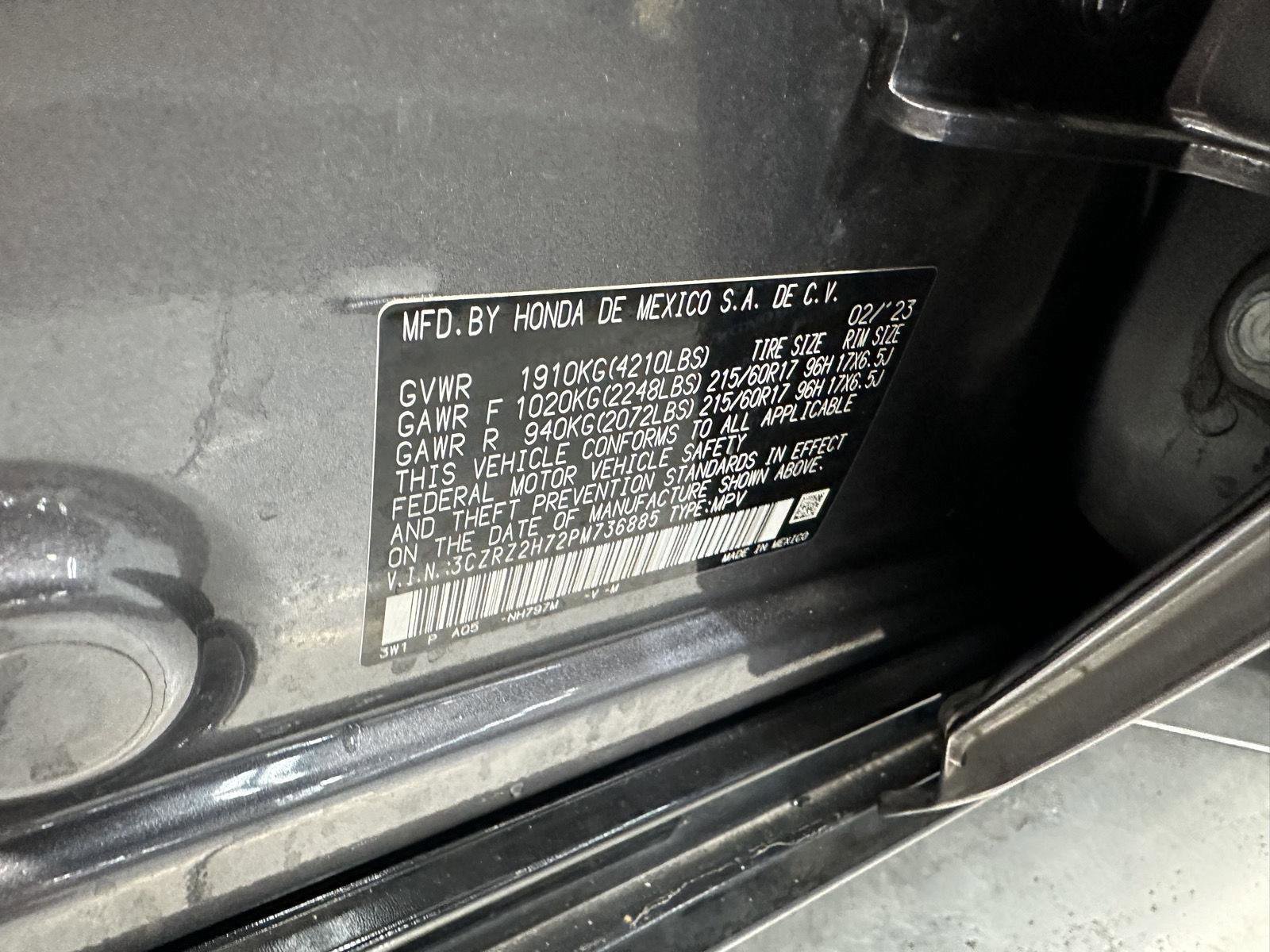 Certified 2023 Honda HR-V EX-L image 13