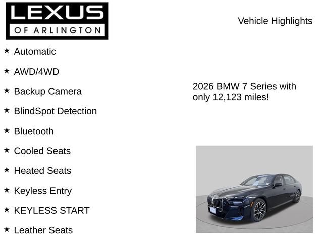 Used 2026 BMW 760i xDrive AWD/4WD image 7