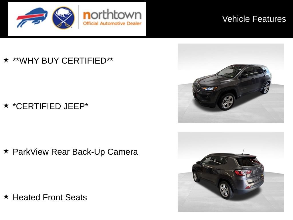 Certified 2023 Jeep Compass Latitude w/ Convenience Group AWD/4WD image 4
