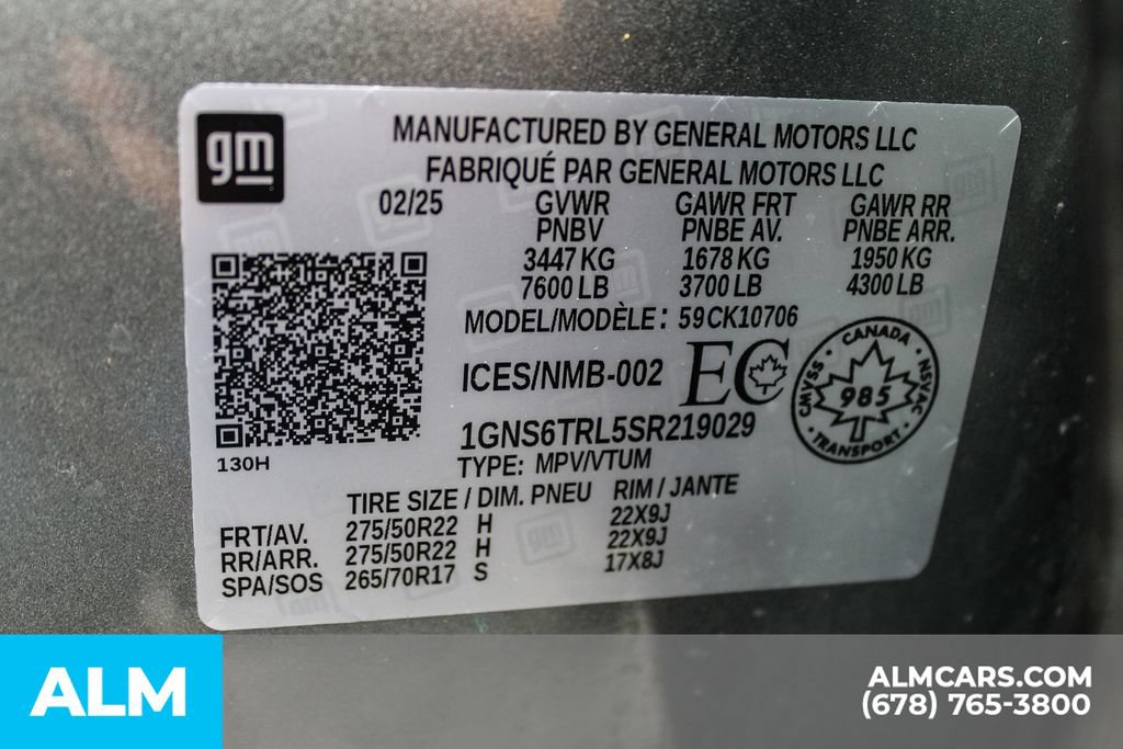 Used 2025 Chevrolet Tahoe High Country AWD/4WD image 43