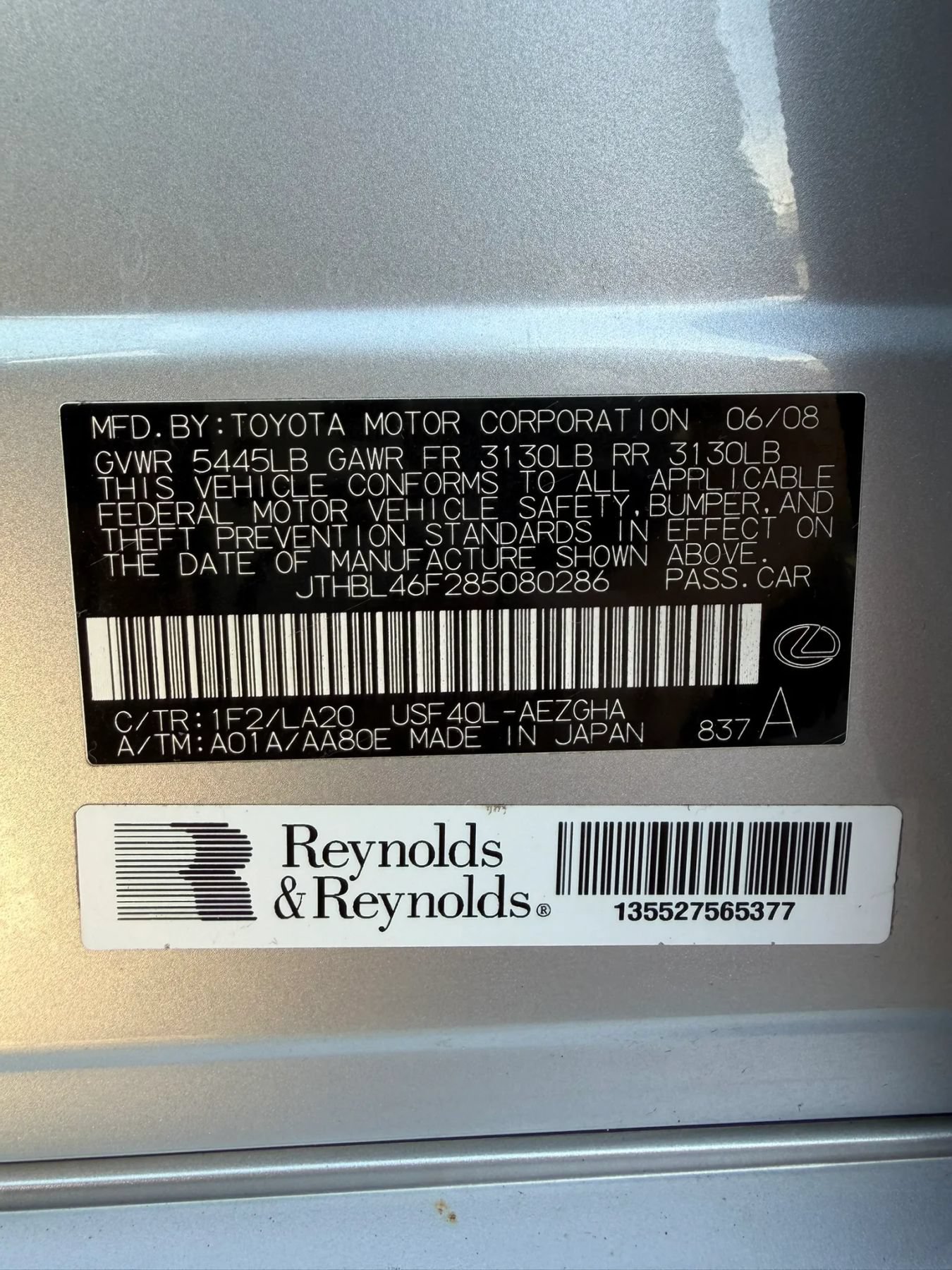 Used 2008 Lexus LS 460 RWD image 32