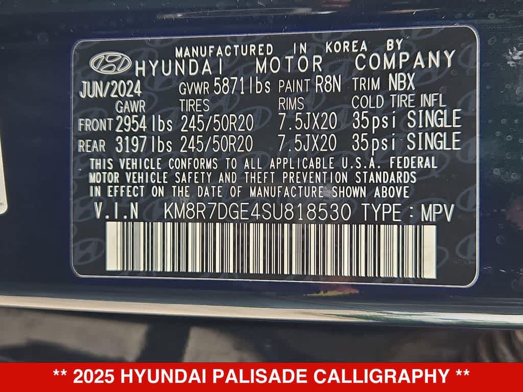 Used 2025 Hyundai Palisade Calligraphy AWD/4WD image 37