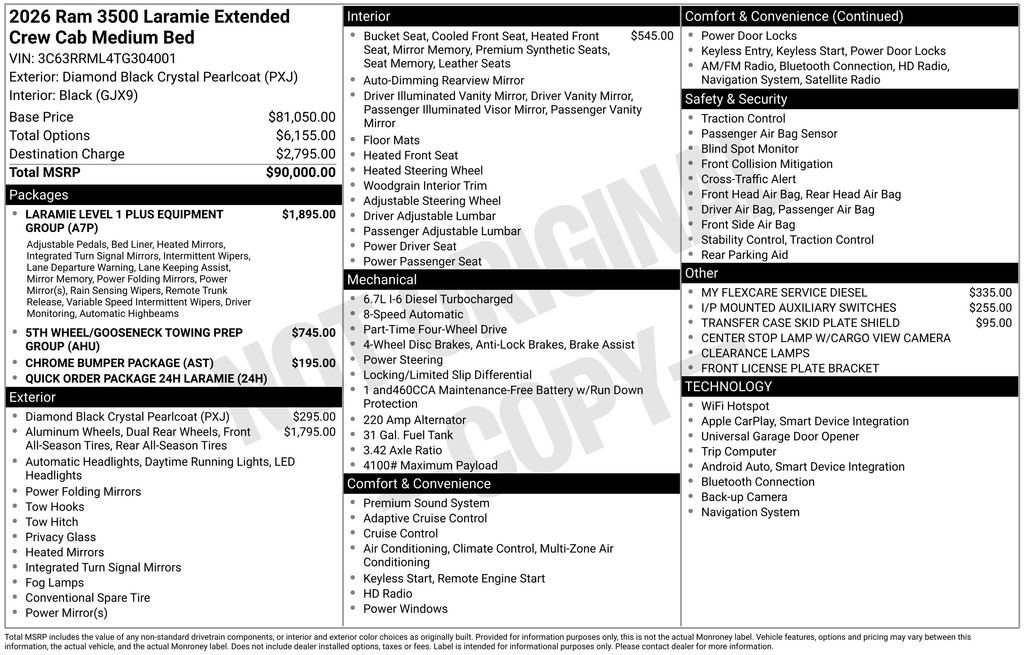 New 2026 RAM 3500 Laramie AWD/4WD image 31