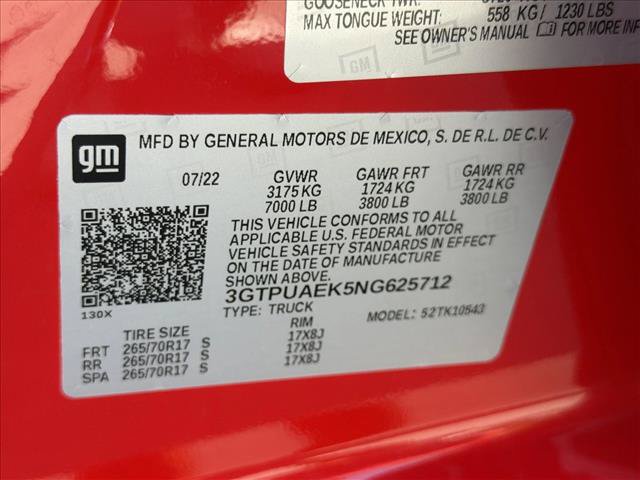 Used 2022 GMC Sierra 1500 Pro w/ Pro Value Package AWD/4WD image 26