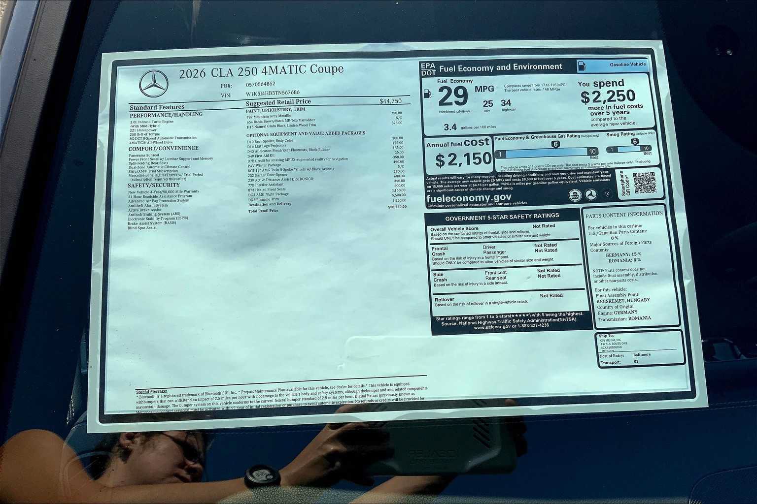New 2026 Mercedes-Benz CLA 250 4MATIC image 26