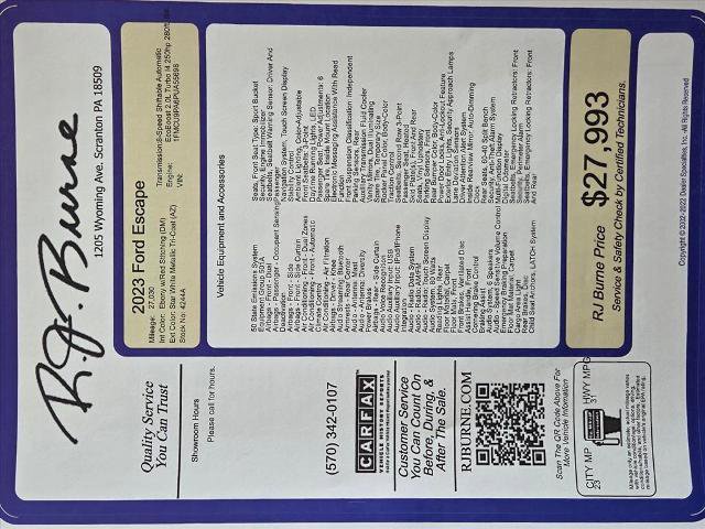 Used 2023 Ford Escape ST-Line Elite w/ Premium Technology Package image 25