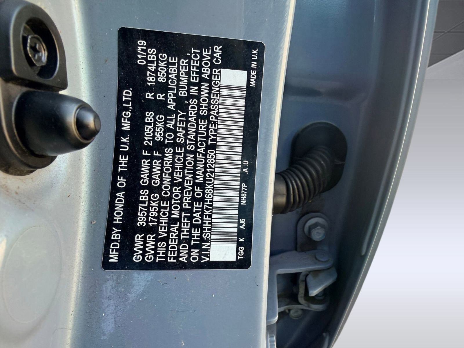 Used 2019 Honda Civic EX image 17