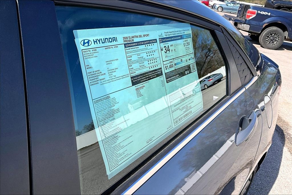 New 2026 Hyundai Elantra SEL Sport image 16
