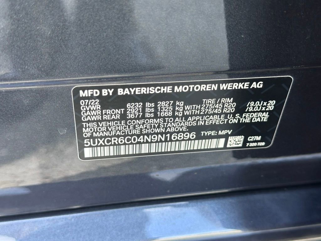 Used 2022 BMW X5 xDrive40i w/ M Sport Package AWD/4WD image 20