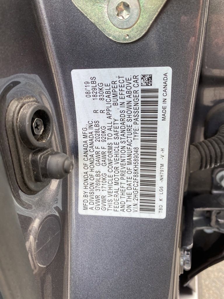 Certified 2019 Honda Civic Sport image 20