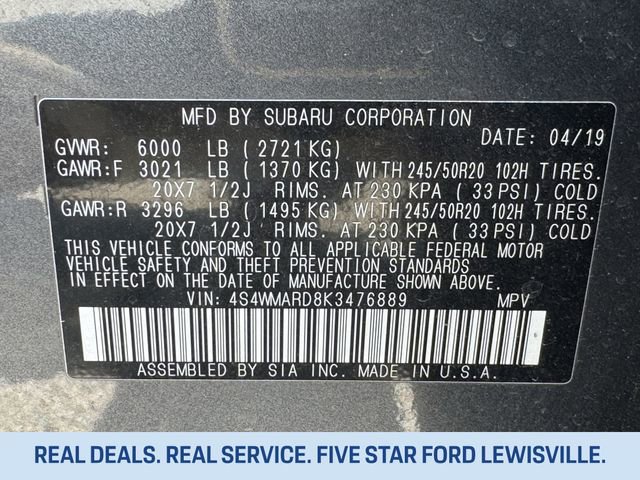 Used 2019 Subaru Ascent Touring w/ Popular Package #3 image 38