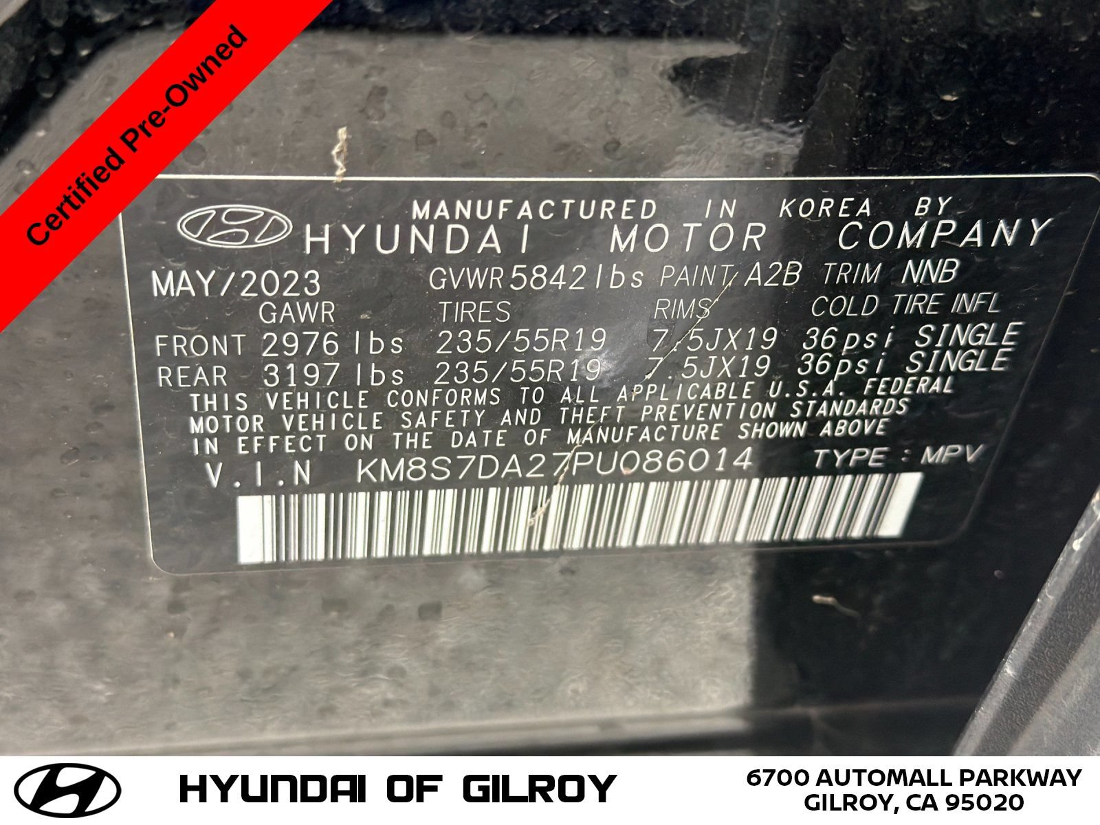 Certified 2023 Hyundai Santa Fe Limited AWD/4WD image 30