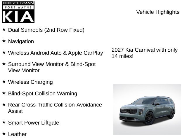 New 2027 Kia Carnival SX w/ Dark Edition Package FWD image 7