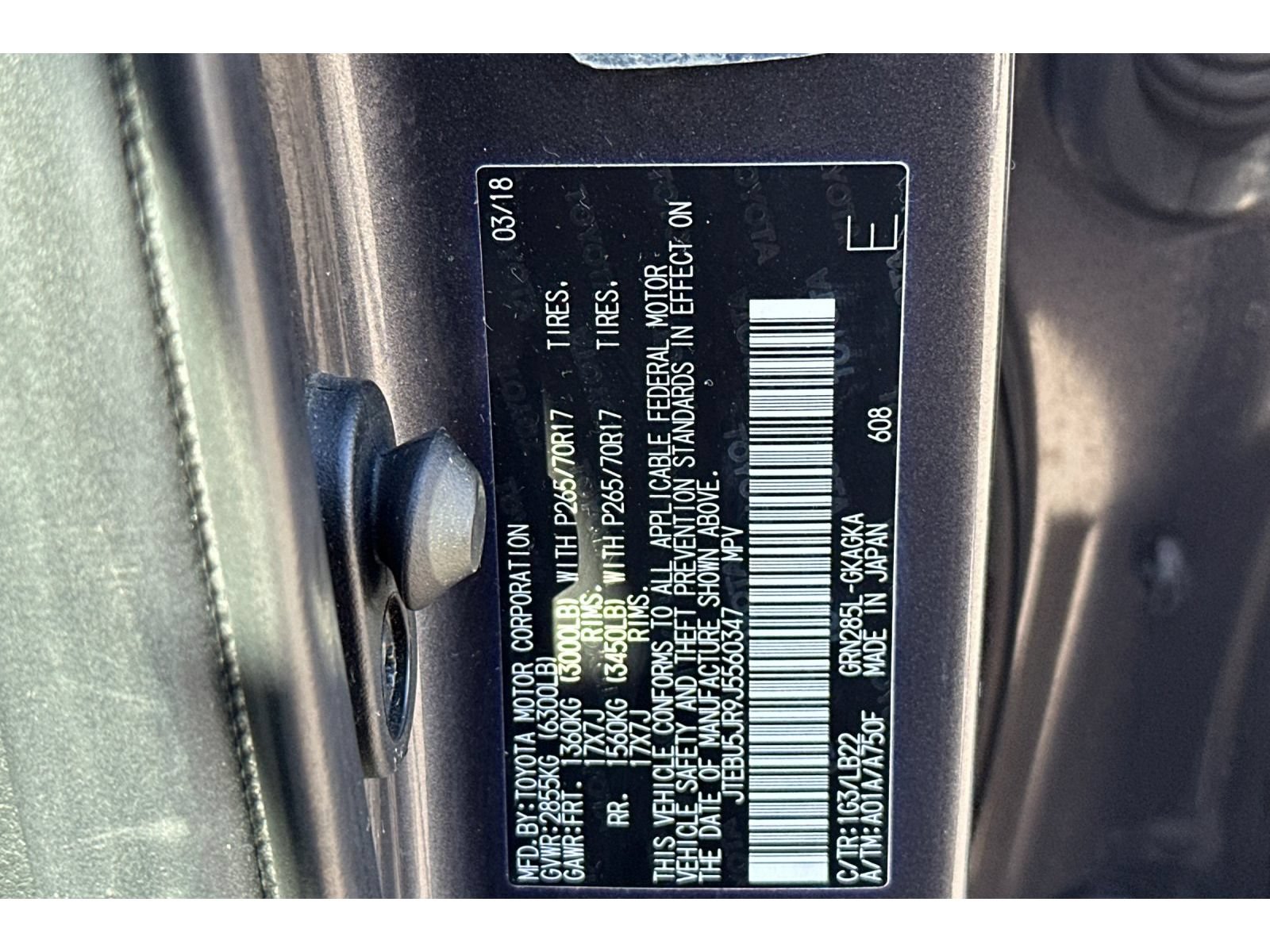 Used 2018 Toyota 4Runner SR5 Premium AWD/4WD image 33