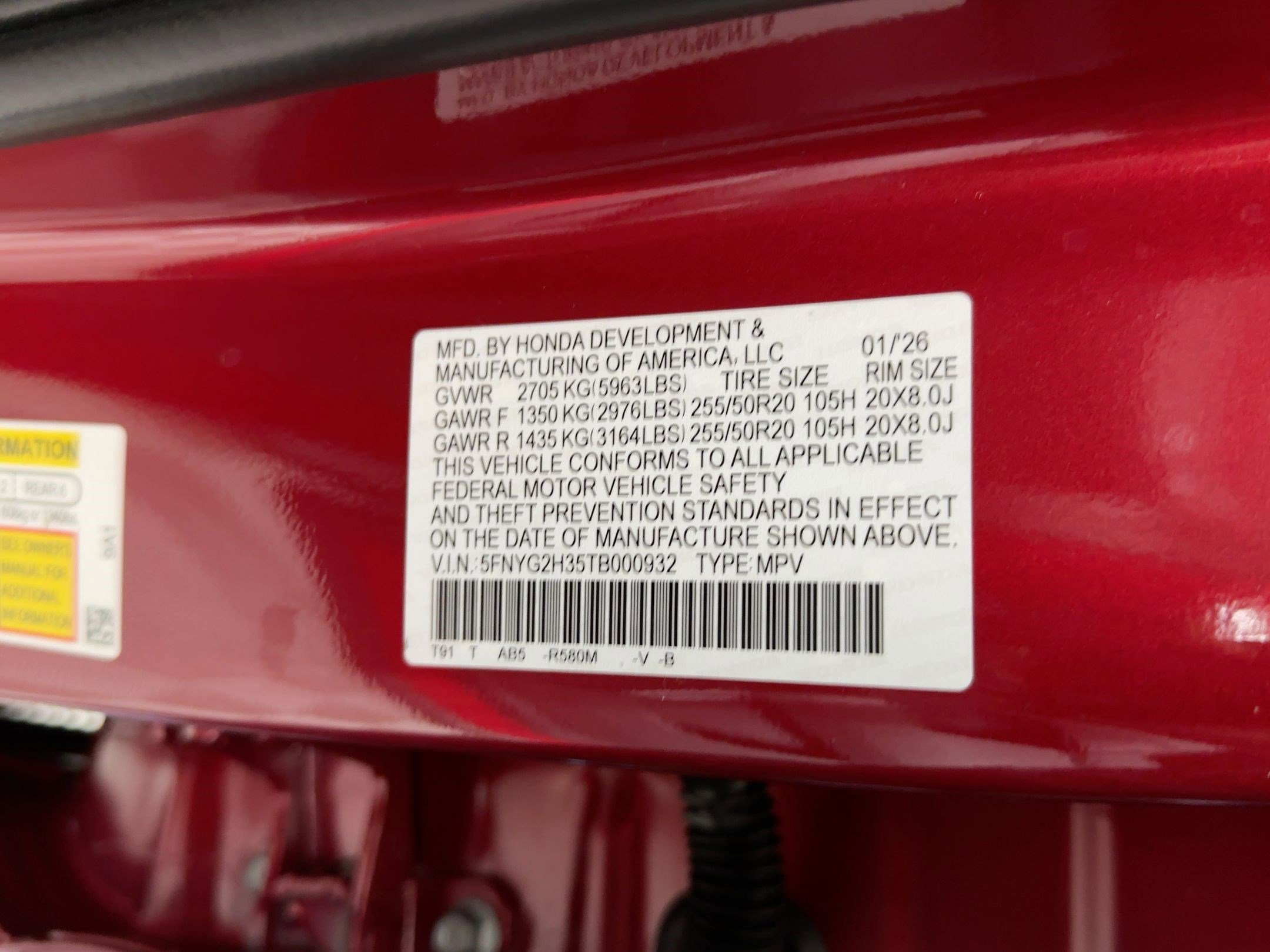 New 2026 Honda Pilot Sport image 16