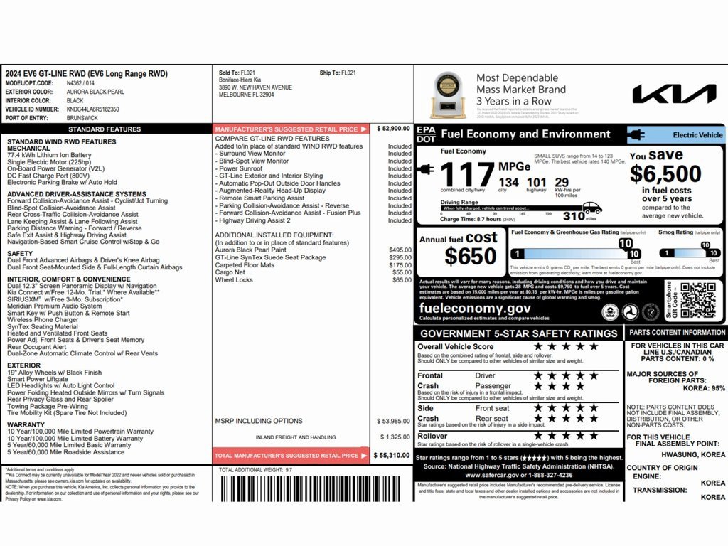 Used 2024 Kia EV6 GT-Line image 2