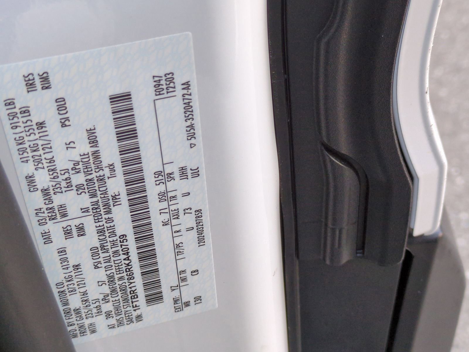 Used 2024 Ford Transit 250 Low Roof w/ Exterior Upgrade Package image 36