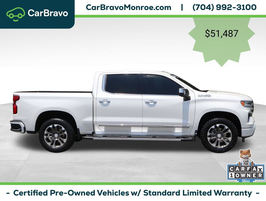 Certified 2023 Chevrolet Silverado 1500 High Country w/ Z71 Off-Road Package AWD/4WD image 8