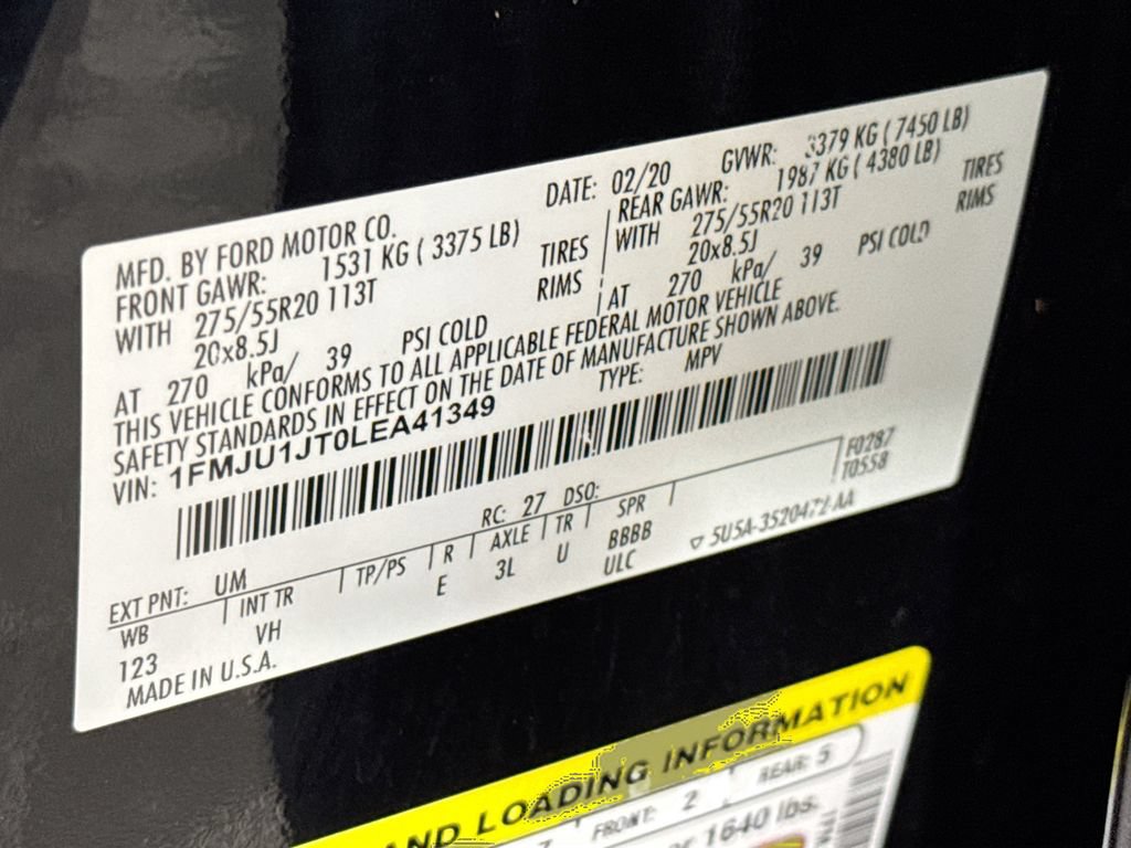 Used 2020 Ford Expedition XLT w/ Equipment Group 202A AWD/4WD image 33