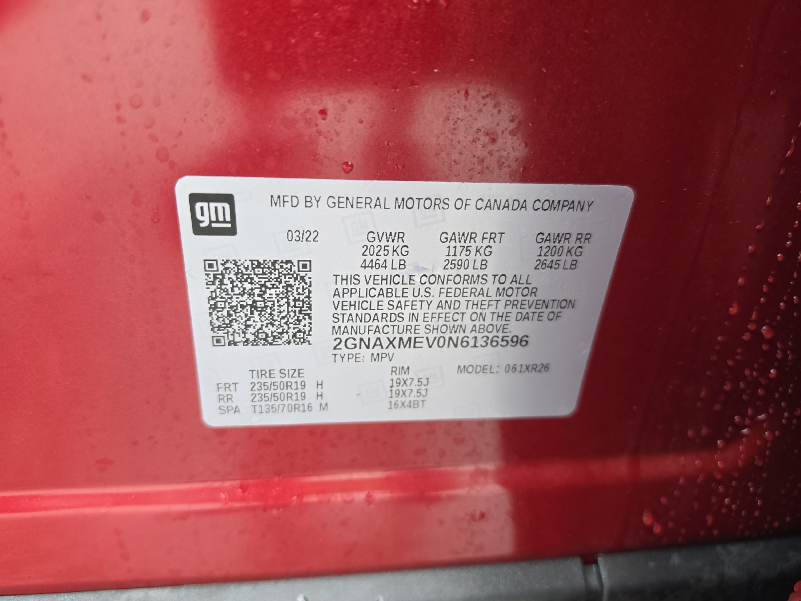 Used 2022 Chevrolet Equinox RS w/ RS Leather Package FWD image 42