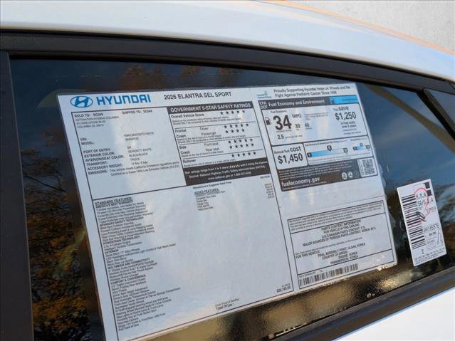 New 2026 Hyundai Elantra Sport image 23